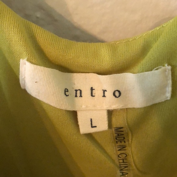 Lime Green Textured Spring Dress - Picture 3 of 4